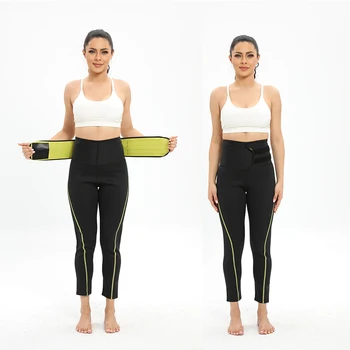 Женские корректирующие брюки Body Shaper Брюки с эффектом сауны от горячего пота, пояс для похудения, корректирующее белье для контроля живота, леггинсы для тренировок в тренажерном зале