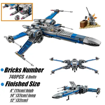 Fit 75149 Stars Fighter Space Resistance Fighters Модель космического корабля, строительные блоки, Кирпичи, Игрушки для малыша, Рождественский подарок для мальчика, набор