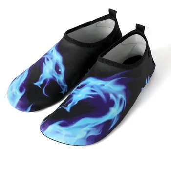 Новая водная обувь с принтом Мужские Женские Детские Спортивные Пляжные носки для плавания Противоскользящие Фитнес Йога Танцы Плавание Серфинг Дайвинг Подводная обувь