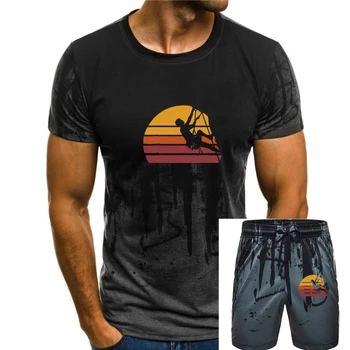Винтажная футболка для скалолазания и боулдеринга