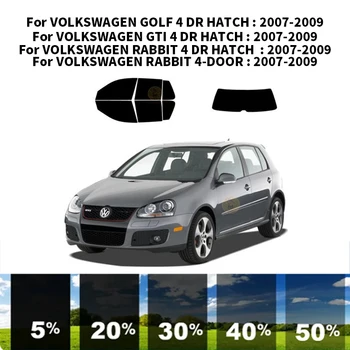 Предварительно Обработанная нанокерамика car UV Window Tint Kit Автомобильная Оконная Пленка Для VOLKSWAGEN GOLF 4 DR HATCH 2007-2009
