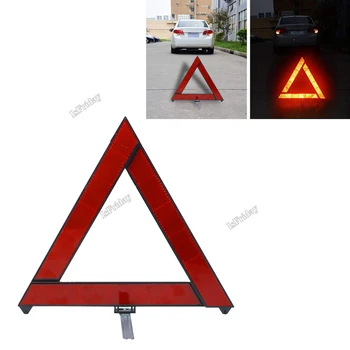 Предупреждающий о аварийной поломке автомобиля Треугольник Красный светоотражающий Опасность для безопасности Автомобильный штатив Сложенный отражатель знака остановки reflectante