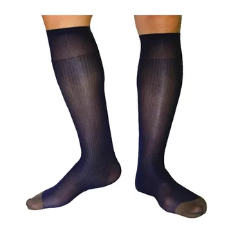 Поступление нового списка Прозрачных мужских носков для вечернего платья, прозрачных длинных нейлоновых носков в шелковую полоску, мужских сексуальных прозрачных чулок-колготок, носков
