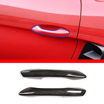 Аксессуары для отделки внешней дверной ручки автомобиля, сухие Детали из углеродного волокна для Porsche 911 2012-2018 718 2016-2019, без отверстий
