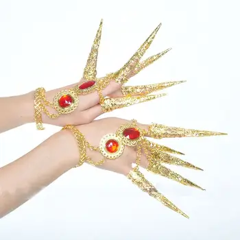 Модные женские украшения для золотого танца живота из 1 шт., браслет на палец