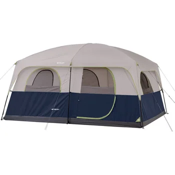 Палатка для семейного домика 14 x 10 дюймов, 10 спальных мест, палатки для кемпинга на открытом воздухе, пляжная палатка