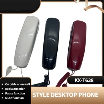 Мини-телефон OFBK KX-T638 Настольный и настенный проводной Домашний стационарный телефон
