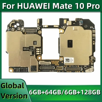Материнская плата для HUAWEI Mate 10 Pro, оригинальная основная печатная плата с установленным Google Playstore, 64 ГБ, 128 ГБ