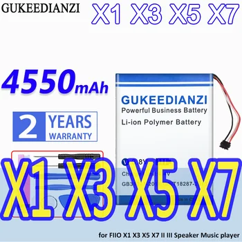 Аккумулятор большой емкости GUKEEDIANZI 4550 мАч для FIIO X1 X3 X5 X7 II III Динамик Музыкальный плеер Bateria