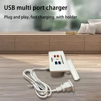 USB-зарядное устройство для телефона Легкий Адаптер для зарядного устройства стабильной мощности 3.1A с подставкой для телефона USB-разъемом для зарядки Быстрая зарядка