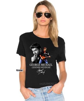 Надпись Джорджа Майкла Legend Never Die Memorial для футболки с фанатом