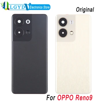 Оригинальная задняя крышка аккумулятора для телефона OPPO Reno9 Задняя крышка с заменяемой рамкой объектива камеры