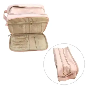 PU сумка для туалетных принадлежностей, 3 кармана на молнии, дорожная косметичка для туалетных принадлежностей в ванной комнате