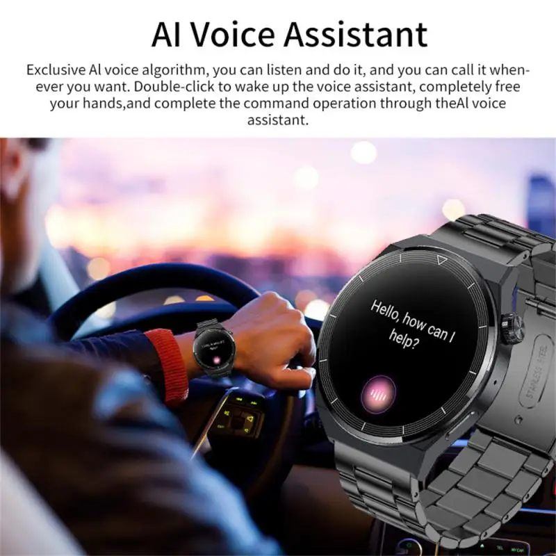2 шт. Для Huawei NFC Смарт-Часы Мужские GT3 AMOLED 390*390 HD Экран Вызов Частоты Сердечных сокращений IP68 Водонепроницаемые Умные Часы