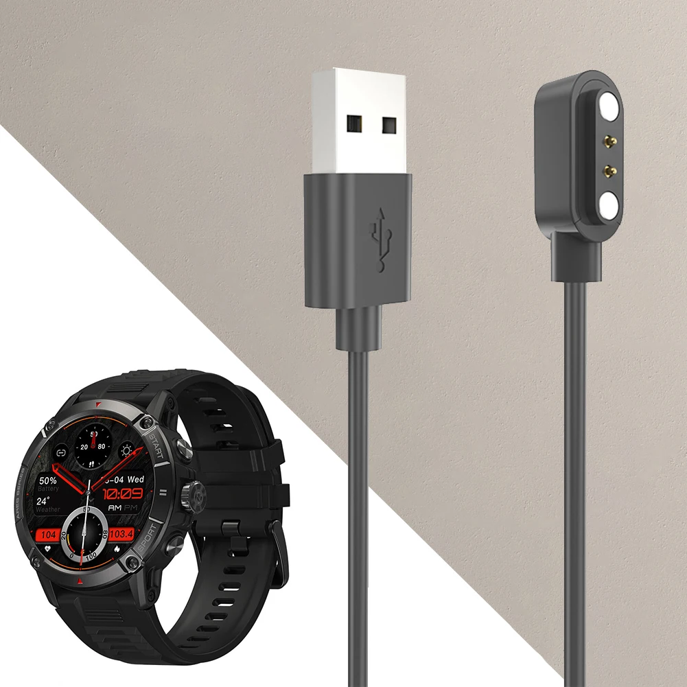 Кабель магнитного зарядного устройства Безопасные смарт-часы USB, Шнур зарядного устройства, Запасные Аксессуары для спортивных часов Zeblaze Ares 3