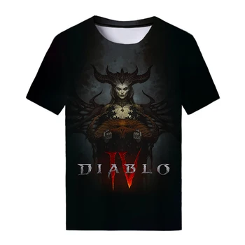 2023 Новая футболка Thor Hela Loki Movie Fan Game Diablo 43d С Принтом Нейтрального Топа В стиле Харадзюку, Повседневные Футболки Оверсайз С Коротким Рукавом