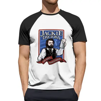 Джеки Дейтона - обычный человек, футболка бармена, белые футболки для мальчиков, спортивные футболки, футболки для мужчин