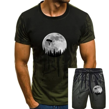 Летняя модная распродажа 2020 года, футболка с парашютом Full Moon, ретро-футболка для прыжков с парашютом, футболка