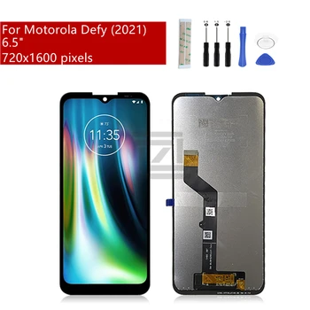 Для Motorola Defy 2021 ЖК-дисплей С сенсорным экраном Digitizer В сборе XT2083-9 Запасные Части для ремонта дисплея 6,5