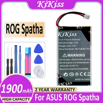 Оригинальный аккумулятор KiKiss 1900 мАч для беспроводной мыши ASUS ROG Spatha Аккумуляторы Digital Bateria