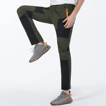 Уличные эластичные походные брюки, мужские летние ветрозащитные водонепроницаемые износостойкие дышащие быстросохнущие брюки, походные походные брюки
