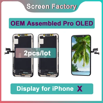 2 шт для iPhone X OEM в сборе Pro OLED дисплей дигитайзер в сборе замена сенсорного экрана