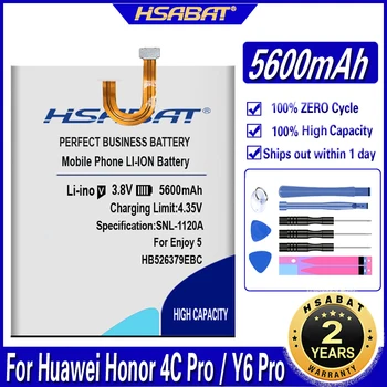 Аккумулятор HSABAT 5600mAh HB526379EBC для Huawei Honor 4C Pro/Y6 PRO Для Huawei Enjoy 5 TIT-AL00 CL10