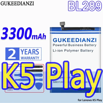 Аккумулятор GUKEEDIANZI большой емкости BL289 3300 мАч для Lenovo K5 Play K5Play