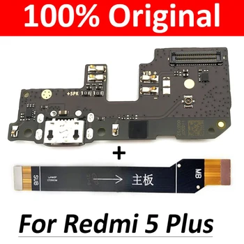 Оригинальный USB-разъем порт зарядного устройства док-станция для зарядки Гибкий кабель для Xiaomi Redmi 5 Plus USB-плата для зарядки с микро