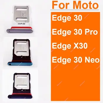Для Motorola MOTO Edge 30 Pro Neo X30 Держатель лотка для SIM-карт Слот для двух Sim-карт Адаптер для чтения карт Micro SD Запасные Части