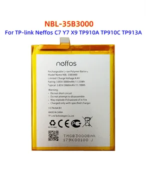Новый аккумулятор 3060 мАч NBL-35B3000 Для мобильного телефона TP-link Neffos C7 Y7 X9 TP910A TP910C TP913A