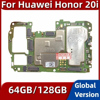 Материнская плата 64 ГБ 128 ГБ для Huawei Honor 20i материнская плата Оригинальная разблокированная основная печатная плата с глобальным ПЗУ