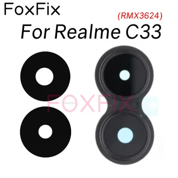 Для Realme C33 Объектив Задней камеры Заднего Вида Стеклянная Крышка С Заменой Рамки RMX3624 RMX3627