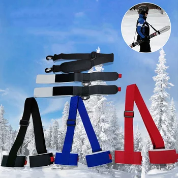 Нейлоновые лыжные сумки, Регулируемая лыжная палка, плечевые ремни для переноски рук, Защитная петля, поручень, ремень для сноуборда, Лыжное снаряжение