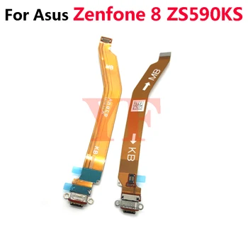 Для Asus Zenfone 8 8z ZS590KS 9 9z AI2202 USB Порт Для Зарядки Док-станция Гибкий Кабель Микрофон Плата Микрофона Запасные Части