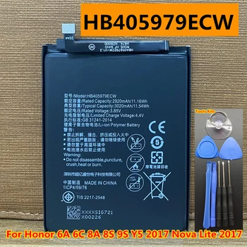 Оригинальный Новый Аккумулятор HB405979ECW для Huawei Honor 6A 6C 6 Play P9 Lite Mini Y5 Y6 Pro 2019 2017 MRD-LX1 LX2 MRD-L21 L22 MRD-L21A