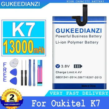 GUKEEDIANZI Сменный Аккумулятор 13000 мАч Для OUKITEL K7 K7 Power K7Power В Наличии Смартфон Высокого Качества Bateria