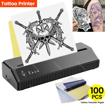 Машина Для Переноса Трафарета татуировки 100 Листов Бумаги Для татуировки Формата А4 Термальный Принтер Для Татуировки Производитель Линейного Рисунка Печатный Копировальный аппарат