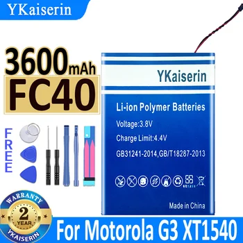 YKaiserin FC40 3600mAh BATERIJ Для Motorola Moto G MotoG 3rd G3 XT1540 XT1541 XT1543 XT1544 XT1548 XT1550 XT1557 Аккумулятор
