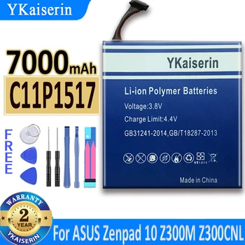 YKaiserin Аккумулятор емкостью 7000 мАч C11p1517 Для ASUS Zenpad 10 Zenpad10 Z300M Z300CNL Z301MFL P028 P00L Z301M Z301MF P00C Аккумуляторы Для телефонов