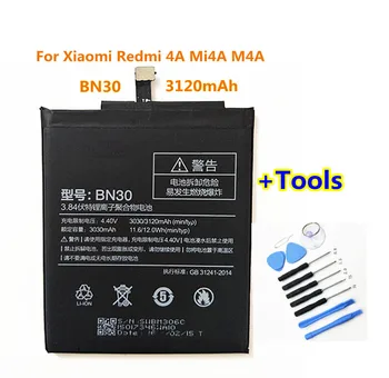 + Инструменты! Высококачественный аккумулятор BN30 для Xiaomi Redmi 4A Mi4A M4A 3120mAh для замены телефона