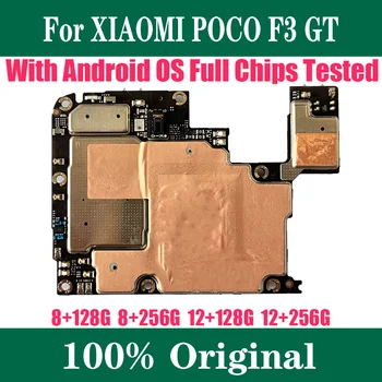 Для Xiaomi POCO F3 GT Материнская Плата С Чипами Полностью Рабочая 128 Г 256 ГБ 8 ГБ 12 ГБ Оперативной Памяти Разблокирована Основная Мобильная Плата Материнская Плата
