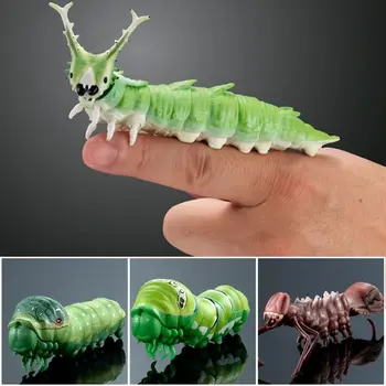 Японская Подлинная Биография Bandai Twisting Egg Имитация Насекомого Caterpillar 02 Личинки бабочки Cuifeng Dan Moth