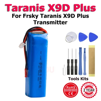 XDOU Аккумулятор 7,4 В 3000 мАч для передатчика Taranis X9D Plus + бесплатные инструменты