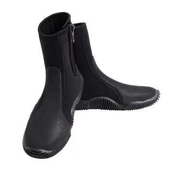 Ботинки для дайвинга 5 мм, противоскользящая подошва для взрослых, водонепроницаемая обувь, удобная