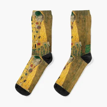 The Kiss - Носки Густава Климта, мужские носки для подарков на день Святого Валентина, нескользящие футбольные носки happy socks