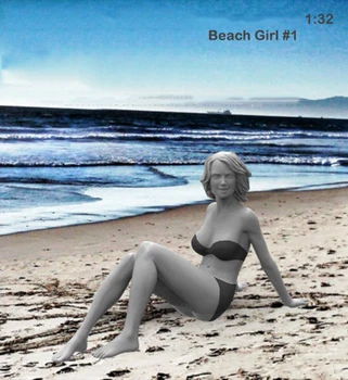 Набор для изготовления фигурки из смолы 1/32 54 мм Beach girl