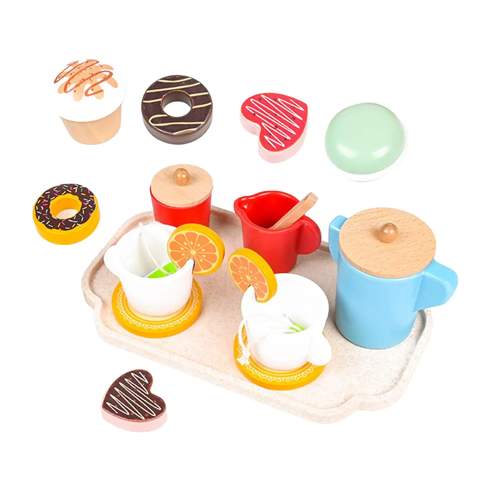 12шт Посуда для чаепития Развивающая игрушка Монтессори для детей дошкольного возраста Мальчиков Девочек малышей в возрасте 3 4 5 лет