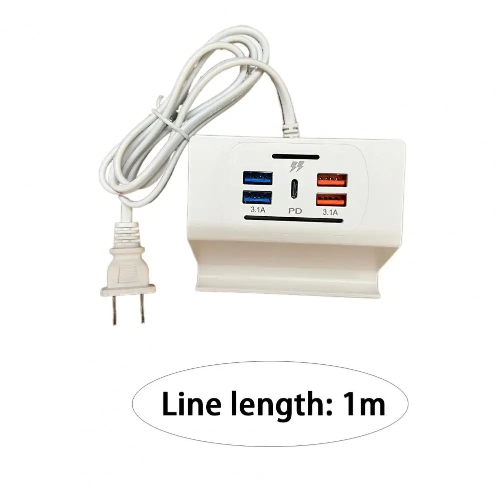 USB-зарядное устройство для телефона Легкий Адаптер для зарядного устройства стабильной мощности 3.1A с подставкой для телефона USB-разъемом для зарядки Быстрая зарядка