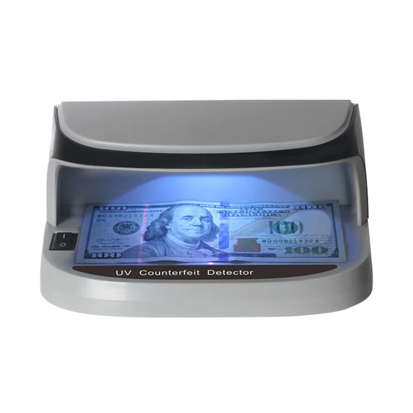 Настольный детектор фальшивых банкнот, Портативная касса для проверки наличной валюты, банкнот и банкнот с поддержкой ультрафиолета и увеличителя